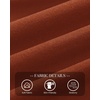 image:imageBTFBM Long Puff Sleeve Bodysuits for Women 2026  Crew Neck 2 Snap Crotch Thong ShapewearStretchy Knit High Cut LeotardsCasual Y2K Going Out TopsWinter LayerFall FashionRed Brown