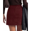 image:imageBTFBM Faux Suede Mini Skirts for Women Ruched Wrap Skorts  Elastic High Waisted Skirt With Shorts Underneath Cute Boho Skort Holiday Western Concert Outfits Trendy Winter Fall 2026Burgundy