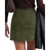 image:imageBTFBM Faux Suede Mini Skirts for Women Ruched Wrap Skorts  Elastic High Waisted Skirt With Shorts Underneath Cute Boho Skort Holiday Western Concert Outfits Trendy Winter Fall 2026Army Green