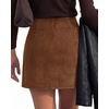image:imageBTFBM Faux Suede Mini Skirts for Women Ruched Wrap Skorts  Elastic High Waisted Skirt With Shorts Underneath Cute Boho Skort Holiday Western Concert Outfits Trendy Winter Fall 2026Brown