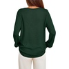image:imageBTFBM Womens Long Sleeve Sweaters Crew Neck Basic Tops  Business Casual TopLightweight Knit Pullover SweaterBasic Travel OutfitsLadies ShirtsFall Fashion Winter Layer ClothesDark Green