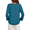 image:imageBTFBM Womens Long Sleeve Sweaters Crew Neck Basic Tops  Business Casual TopLightweight Knit Pullover SweaterBasic Travel OutfitsLadies ShirtsFall Fashion Winter Layer ClothesLake Blue