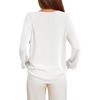 image:imageBTFBM Womens Long Sleeve Sweaters Crew Neck Basic Tops  Business Casual TopLightweight Knit Pullover SweaterBasic Travel OutfitsLadies ShirtsFall Fashion Winter Layer ClothesWhite