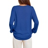 image:imageBTFBM Womens Long Sleeve Sweaters Crew Neck Basic Tops  Business Casual TopLightweight Knit Pullover SweaterBasic Travel OutfitsLadies ShirtsFall Fashion Winter Layer ClothesRoyal Blue