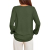 image:imageBTFBM Womens Long Sleeve Sweaters Crew Neck Basic Tops  Business Casual TopLightweight Knit Pullover SweaterBasic Travel OutfitsLadies ShirtsFall Fashion Winter Layer ClothesArmy Green
