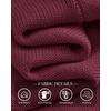 image:imageBTFBM Womens Long Sleeve Sweaters Mock Neck Tops  Lightweight Knit Pullover SweaterBasic Classic Daily Wear 2026 Fall FashionWinter Layer ClothesBusiness Casual OutfitsBurgundy