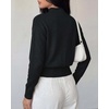 image:imageBTFBM Womens Long Sleeve Sweaters Mock Neck Tops  Lightweight Knit Pullover SweaterBasic Classic Daily Wear 2026 Fall FashionWinter Layer ClothesBusiness Casual OutfitsBlack