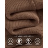 image:imageBTFBM Womens Long Sleeve Sweaters Mock Neck Tops  Lightweight Knit Pullover SweaterBasic Classic Daily Wear 2026 Fall FashionWinter Layer ClothesBusiness Casual OutfitsBrown