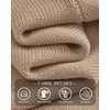 image:imageBTFBM Womens Long Sleeve Sweaters Mock Neck Tops  Lightweight Knit Pullover SweaterBasic Classic Daily Wear 2026 Fall FashionWinter Layer ClothesBusiness Casual OutfitsKhaki