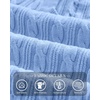 image:imageBTFBM Womens Sweaters Cable Knit V Neck Long Sleeve Tops  Lightweight Ribbed Fitted PulloverY2K Going Out TopBasic Tunic Daily Wear Fall 2026Dressy Work Business Casual OutfitsLight Blue