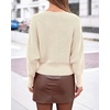 image:imageBTFBM Wrap Cross Ribbed Knit Cropped Sweaters for Women 2026  V Neck Cozy Sweater With Safe SnapLong Sleeve Fall Clothes Winter ClothingHoliday Outfits Christmas Thanksgiving HalloweenBeige