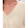 image:imageBTFBM Wrap Cross Ribbed Knit Cropped Sweaters for Women 2026  V Neck Cozy Sweater With Safe SnapLong Sleeve Fall Clothes Winter ClothingHoliday Outfits Christmas Thanksgiving HalloweenBeige