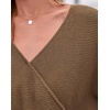 image:imageBTFBM Wrap Cross Ribbed Knit Cropped Sweaters for Women 2026  V Neck Cozy Sweater With Safe SnapLong Sleeve Fall Clothes Winter ClothingHoliday Outfits Christmas Thanksgiving HalloweenCamel