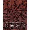 image:imageBTFBM Womens Floral Mesh Maxi Skirts Long Tulle Skirt  Flowy A Line High Waist SkirtsVelvetLike FlowersFlocked MeshDoubleLayered SkirtGoing Out OutfitsEarly Fall FashionRust