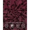 image:imageBTFBM Womens Floral Mesh Maxi Skirts Long Tulle Skirt  Flowy A Line High Waist SkirtsVelvetLike FlowersFlocked MeshDoubleLayered SkirtGoing Out OutfitsEarly Fall FashionBurgundy