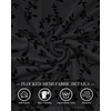 image:imageBTFBM Womens Floral Mesh Maxi Skirts Long Tulle Skirt  Flowy A Line High Waist SkirtsVelvetLike FlowersFlocked MeshDoubleLayered SkirtGoing Out OutfitsEarly Fall FashionBlack