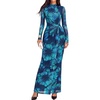 Floral Blue Green