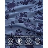 image:imageBTFBM Womens Tops Floral Sheer Mesh Long Sleeve Blouses Dressy Casual  V Neck Flocked Mesh ShirtsVelvetLike FlowersDouble LayersLoose Fit TunicsBusiness Casual TopFall Fashion Clothing 2026Grey Blue
