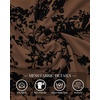 image:imageBTFBM Womens Tops Floral Sheer Mesh Long Sleeve Blouses Dressy Casual  V Neck Flocked Mesh ShirtsVelvetLike FlowersDouble LayersLoose Fit TunicsBusiness Casual TopFall Fashion Clothing 2026Brown