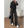 image:imageBTFBM 2 Piece Sets for Women Lounge Set Fall Outfits 2026Black
