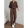 image:imageBTFBM 2 Piece Sets for Women Lounge Set Fall Outfits 2026Brown