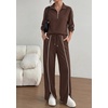 image:imageBTFBM 2 Piece Sets for Women Lounge Set Fall Outfits 2026Brown