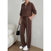 image:imageBTFBM 2 Piece Sets for Women Lounge Set Fall Outfits 2026Brown