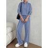 image:imageBTFBM 2 Piece Sets for Women Lounge Set Fall Outfits 2026Grey Blue