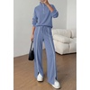 image:imageBTFBM 2 Piece Sets for Women Lounge Set Fall Outfits 2026Grey Blue