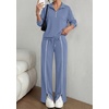 image:imageBTFBM 2 Piece Sets for Women Lounge Set Fall Outfits 2026Grey Blue