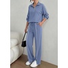 image:imageBTFBM 2 Piece Sets for Women Lounge Set Fall Outfits 2026Grey Blue