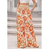image:imageBTFBM Floral Summer Wide Leg Pants Woman 2026Beige