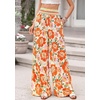 image:imageBTFBM Floral Summer Wide Leg Pants Woman 2026Beige