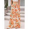 image:imageBTFBM Floral Summer Wide Leg Pants Woman 2026Beige