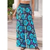 image:imageBTFBM Floral Summer Wide Leg Pants Woman 2026Black