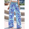 image:imageBTFBM Floral Summer Wide Leg Pants Woman 2026Blue
