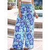 image:imageBTFBM Floral Summer Wide Leg Pants Woman 2026Blue