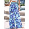 image:imageBTFBM Floral Summer Wide Leg Pants Woman 2026Blue