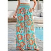 image:imageBTFBM Floral Summer Wide Leg Pants Woman 2026Green