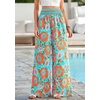 image:imageBTFBM Floral Summer Wide Leg Pants Woman 2026Green