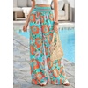 image:imageBTFBM Floral Summer Wide Leg Pants Woman 2026Green