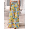 image:imageBTFBM Floral Summer Wide Leg Pants Woman 2026Light Blue