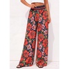 image:imageBTFBM Floral Summer Wide Leg Pants Woman 2026Navy Blue
