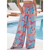 image:imageBTFBM Floral Summer Wide Leg Pants Woman 2026Orange