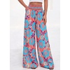 image:imageBTFBM Floral Summer Wide Leg Pants Woman 2026Orange