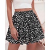 image:imageBTFBM Skirts for Women Summer Casual Floral Mini SkirtFloral Black White