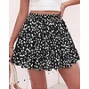 image:imageBTFBM Skirts for Women Summer Casual Floral Mini SkirtFloral Black White