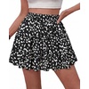 image:imageBTFBM Skirts for Women Summer Casual Floral Mini SkirtFloral Black White