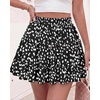 image:imageBTFBM Skirts for Women Summer Casual Floral Mini SkirtFloral Black White