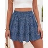 image:imageBTFBM Skirts for Women Summer Casual Floral Mini SkirtFloral Blue Purple